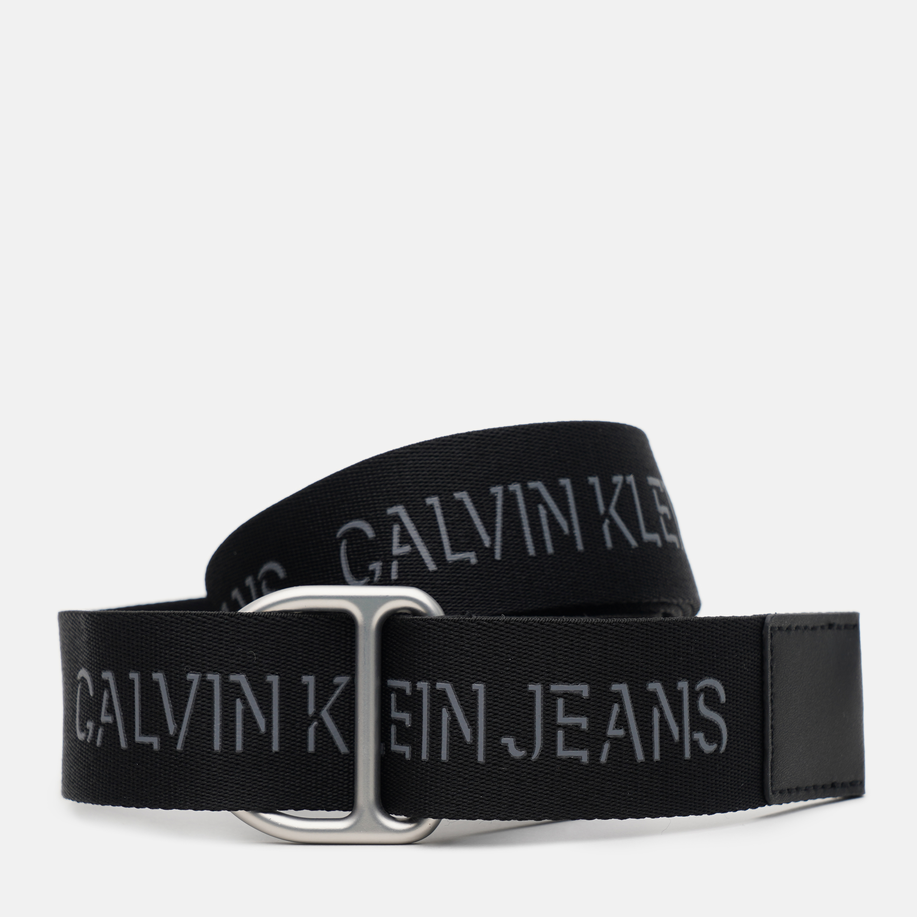 

Ремень мужской Calvin Klein Jeans Slider d-ring webbing belt 38m K50K507245-BDS 85 см Черный