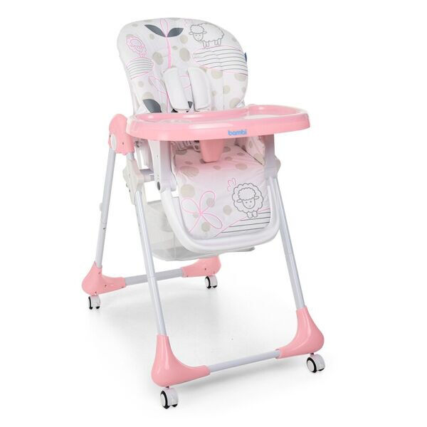 

Стульчик для кормления Bambi M 3233 Lamb Light Pink