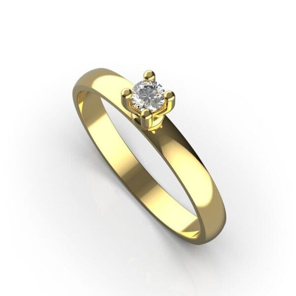 

Каблучка Lunet Jewellery з червоного золота, з діамантом 18.5 розмір 24132821