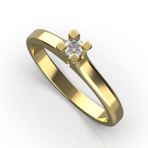 

Каблучка Lunet Jewellery з червоного золота, з діамантом 19 розмір 24202821