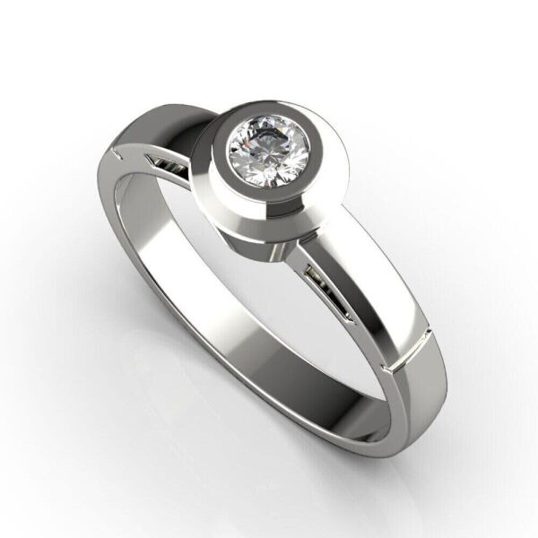 

Каблучка Lunet Jewellery з білого золота, з діамантом 19 розмір 23601521