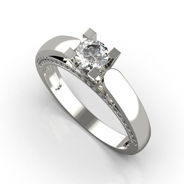 

Каблучка Lunet Jewellery з білого золота, з діамантом 19 розмір 23621121