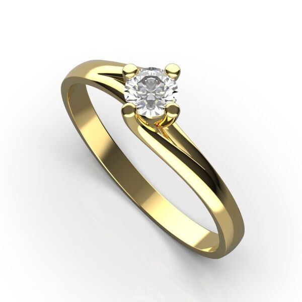 

Каблучка Lunet Jewellery з червоного золота, з діамантом 15.5 розмір 25262821