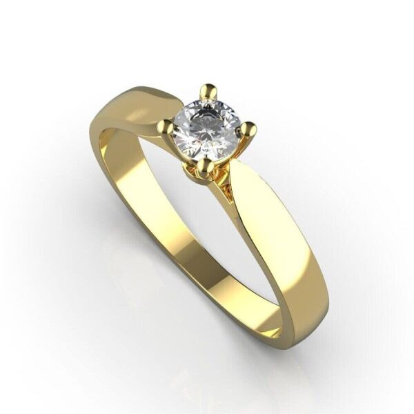 

Каблучка Lunet Jewellery з червоного золота, з діамантом 15.5 розмір 23112421
