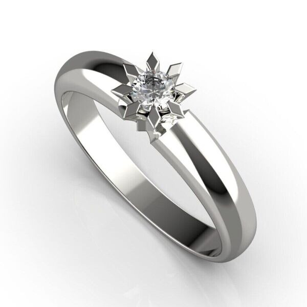 

Каблучка Lunet Jewellery з білого золота, з діамантом 19 розмір 23481521