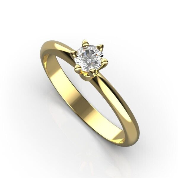 

Каблучка Lunet Jewellery з червоного золота, з діамантом 17 розмір 26732421