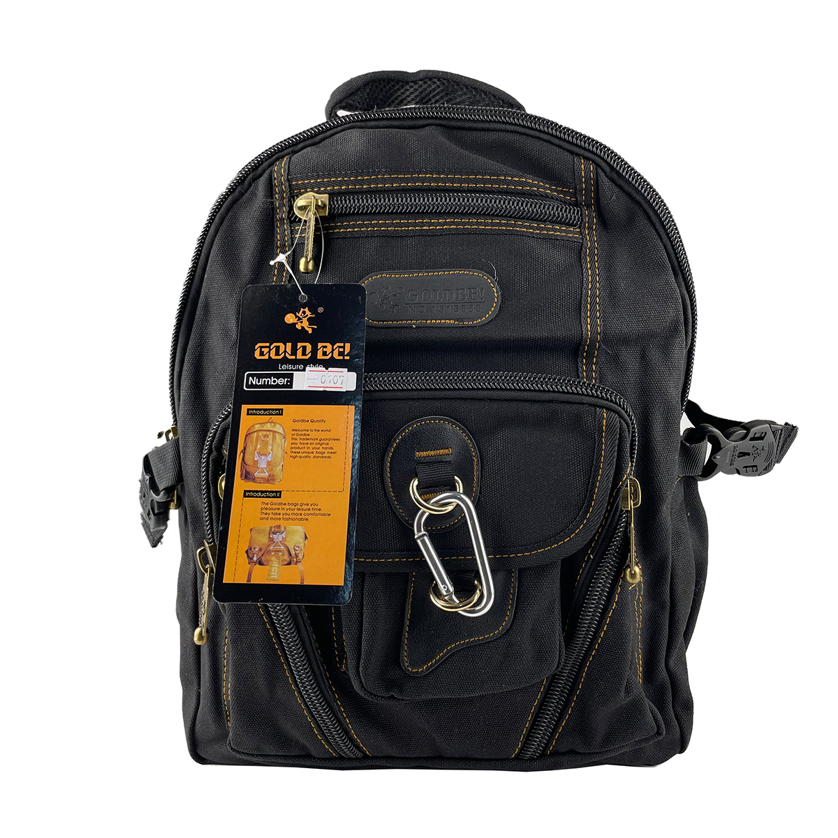 

Джинсовый рюкзак Gold Be 28 x 38 x 15 см Черный (gb0107/2)
