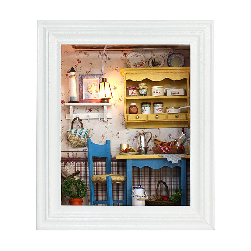 

Кукольный дом конструктор в рамке DIY Cute Room 6002 Время обеда