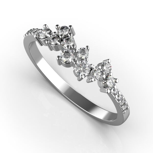 

Каблучка Lunet Jewellery із білого золота, з діамантами 18.5 розмір 24571521