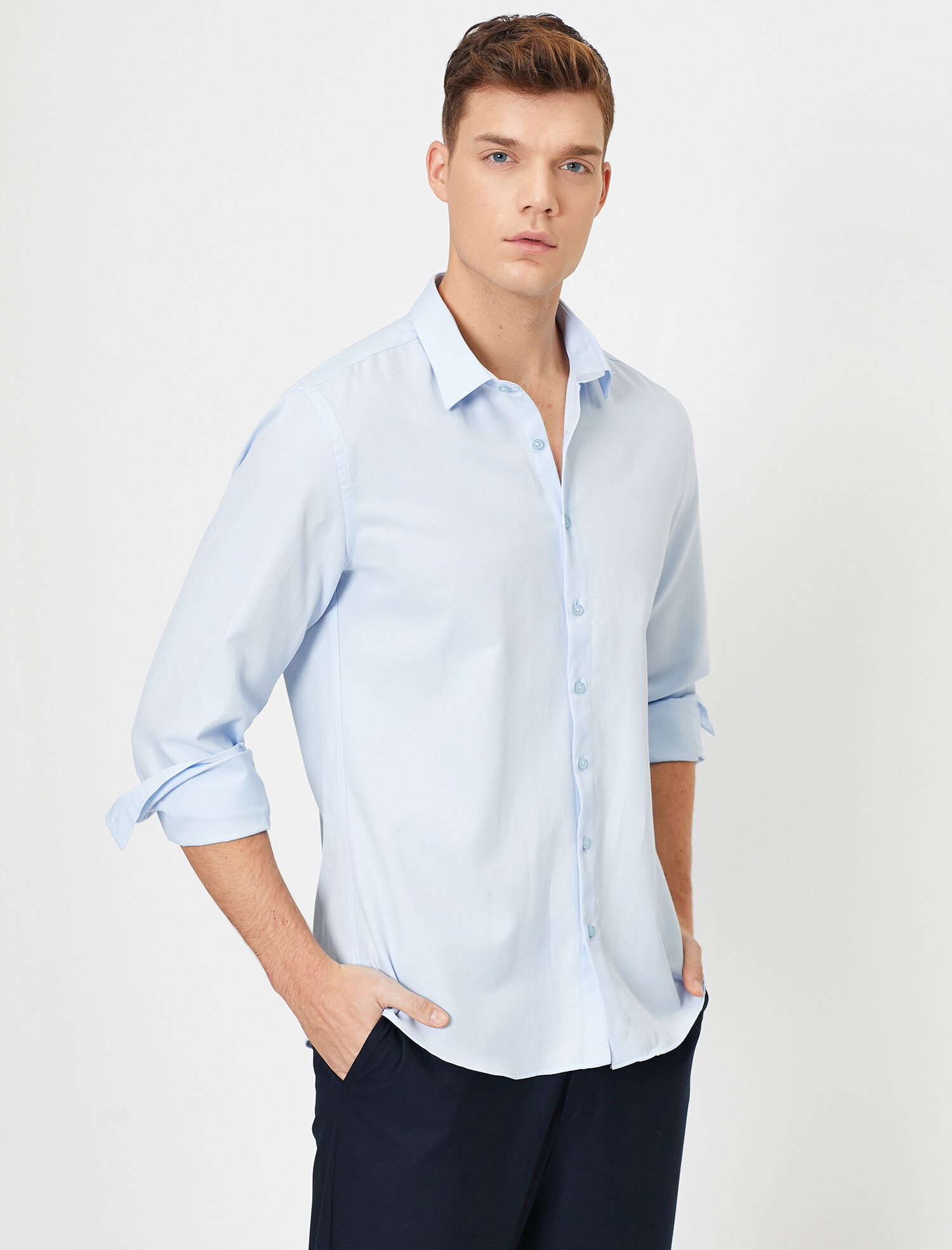 

Рубашка Koton 0YAM69201NW-610 XXL Lblue