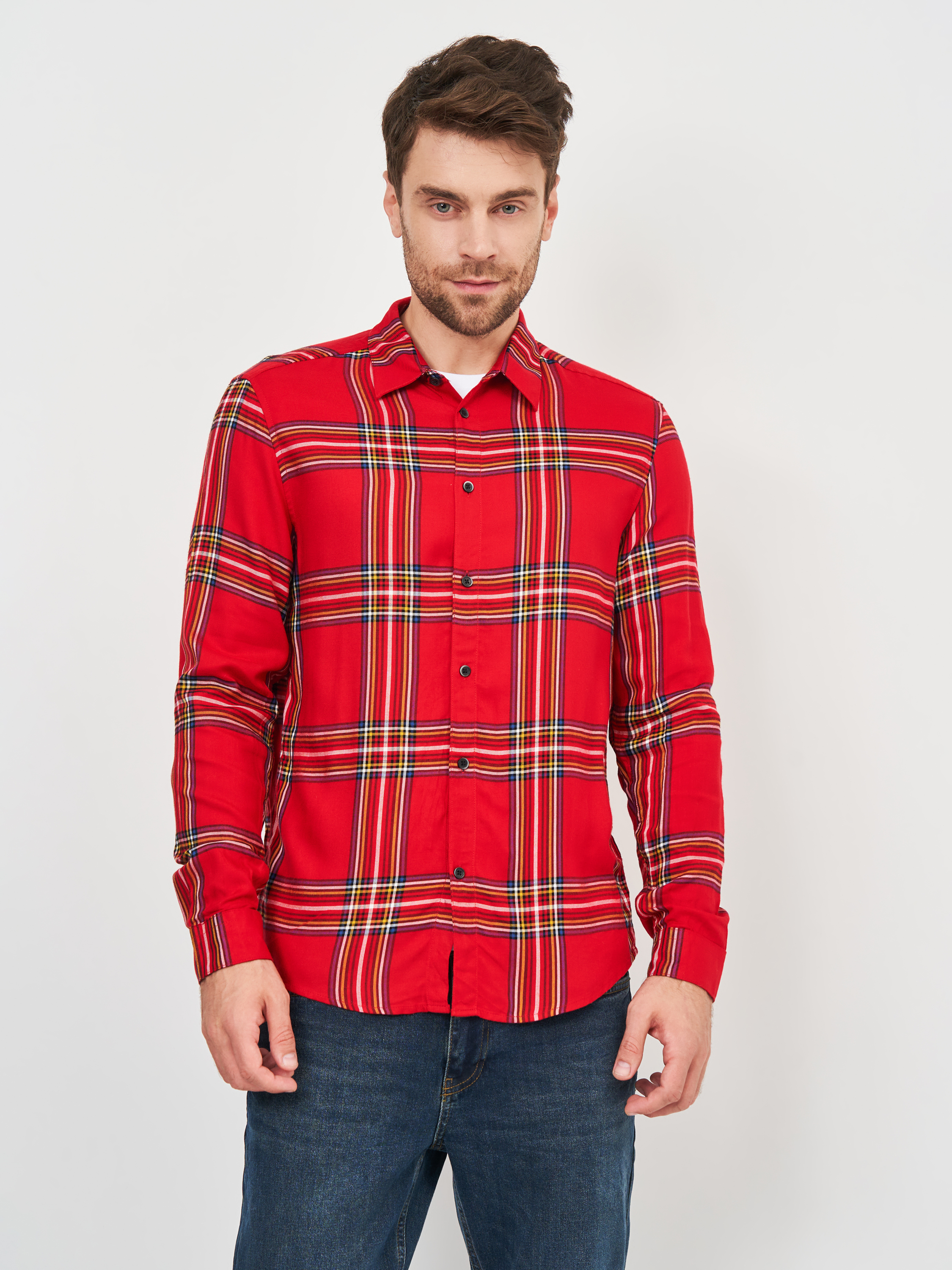 

Рубашка H&M 2406-6953249 M Красная