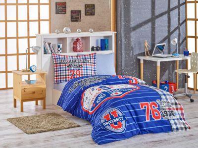 

Подростковое постельное белье HOBBY Poplin College синий