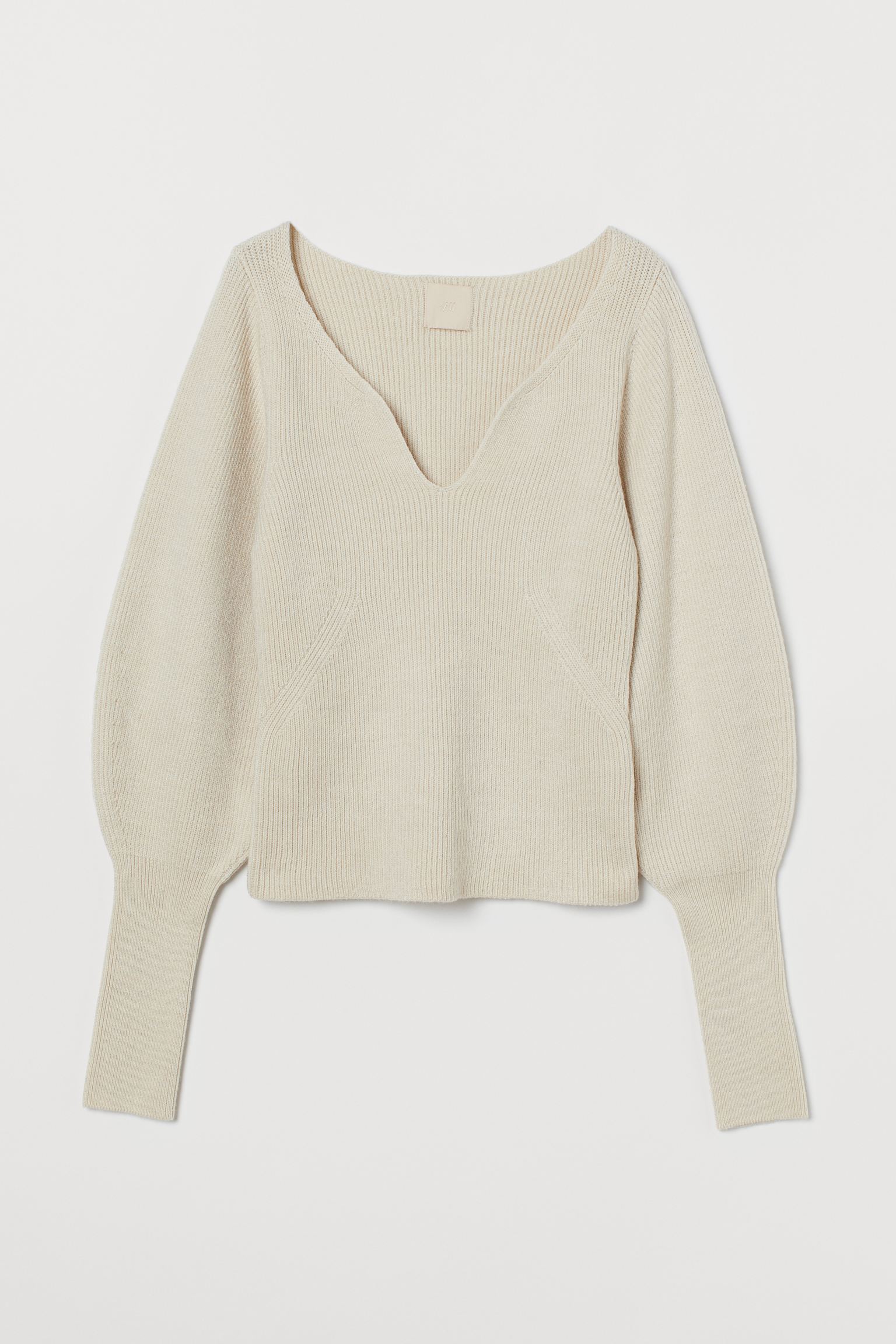 

Джемпер H&M M светло бежевый 6089044142