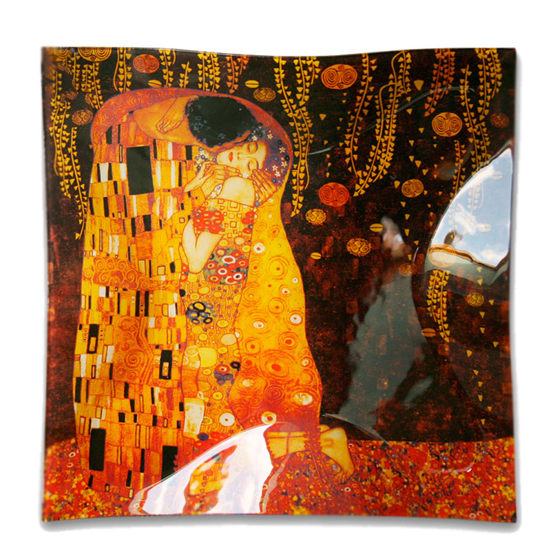 

Тарелка G.Klimt Поцелуй Carmani SS32185 Разноцветный