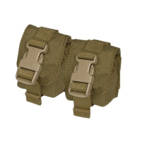 

Гранатный подсумок двойной молле Pantac Molle Dual Fragment Grenade Pouch PH-C876, Cordura Coyote Brown