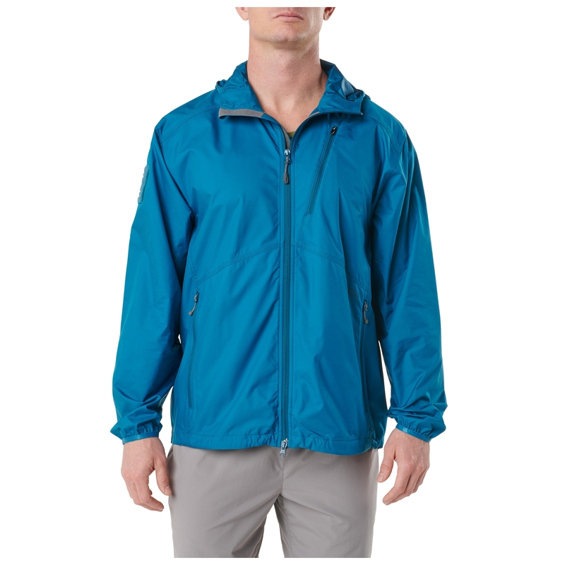 

Ветровка 5.11 CASCADIA WINDBREAKER PACKABLE JACKET 48339 Medium, Lake (Синій)