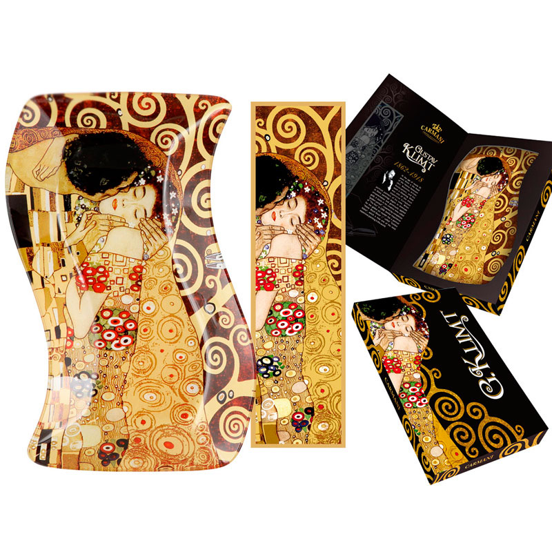 

Тарелка G.Klimt Поцелуй 18,5*12 см Carmani SS32224 Разноцветный