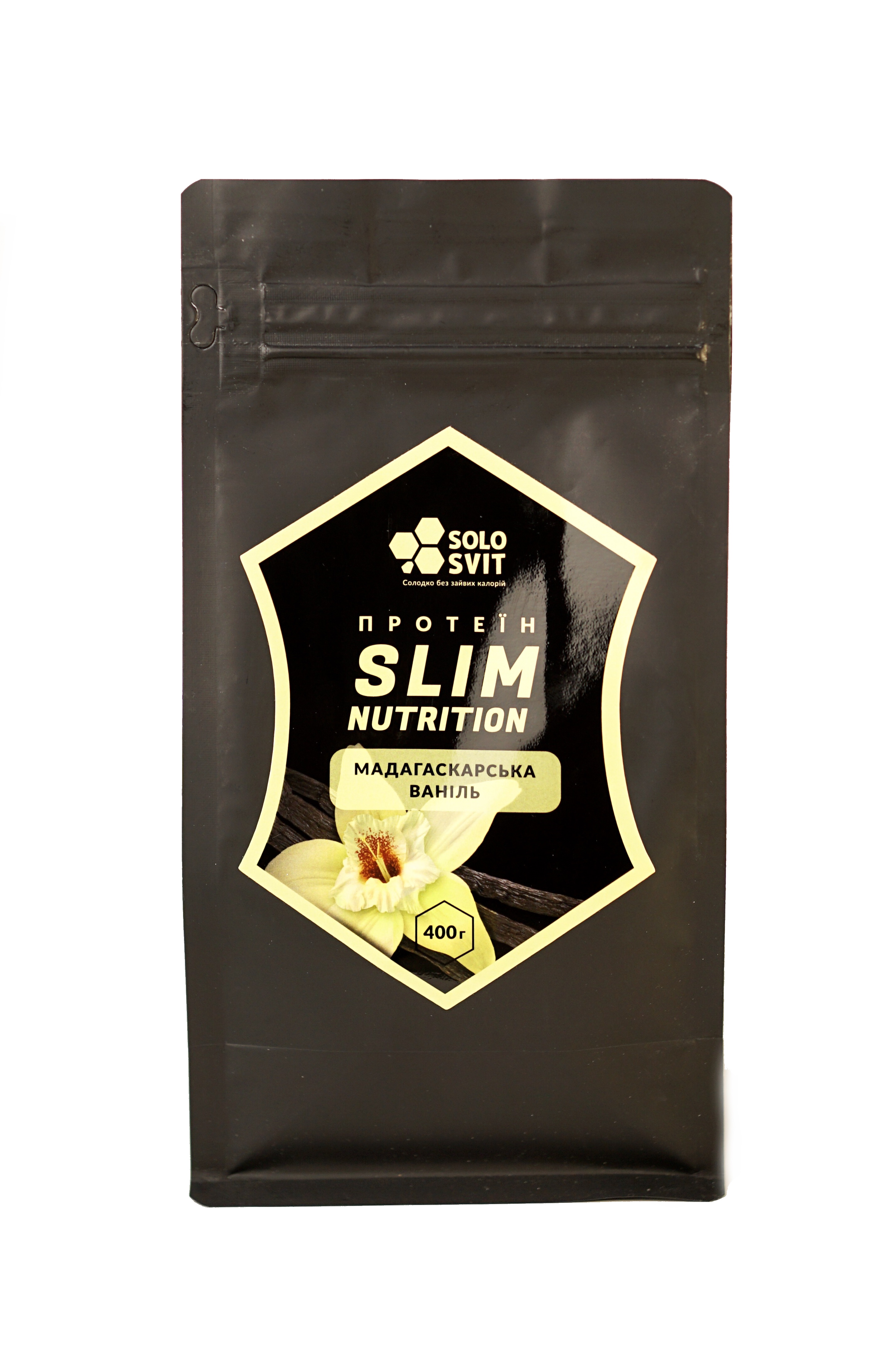 

Протеин для похудения Slim Nutrition Solosvit Солосвіт со вкусом мадагаскарской ванили, 400 г(4820217710228)