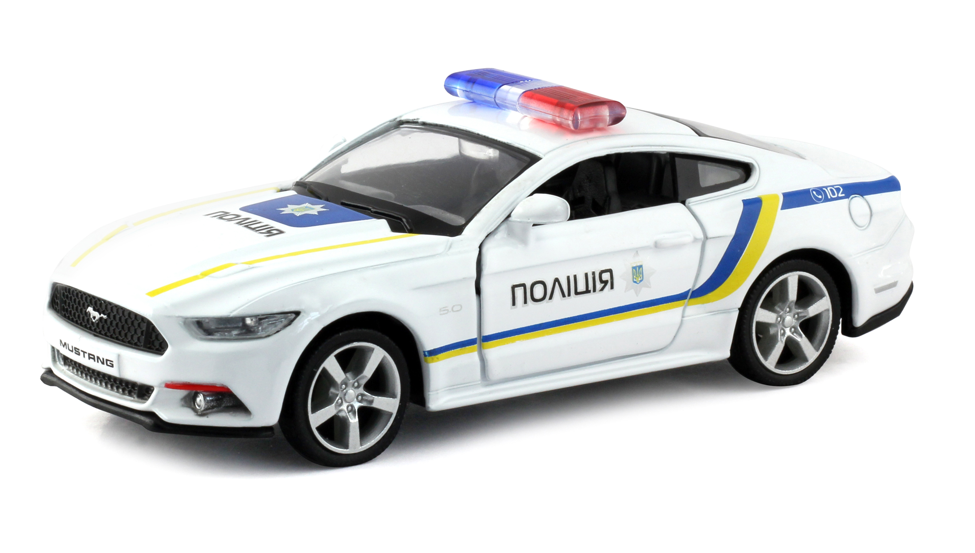 

Автомодель Uni-Fortune Ford Mustang UKRAINIAN POLICE CAR (554029P-UKR)