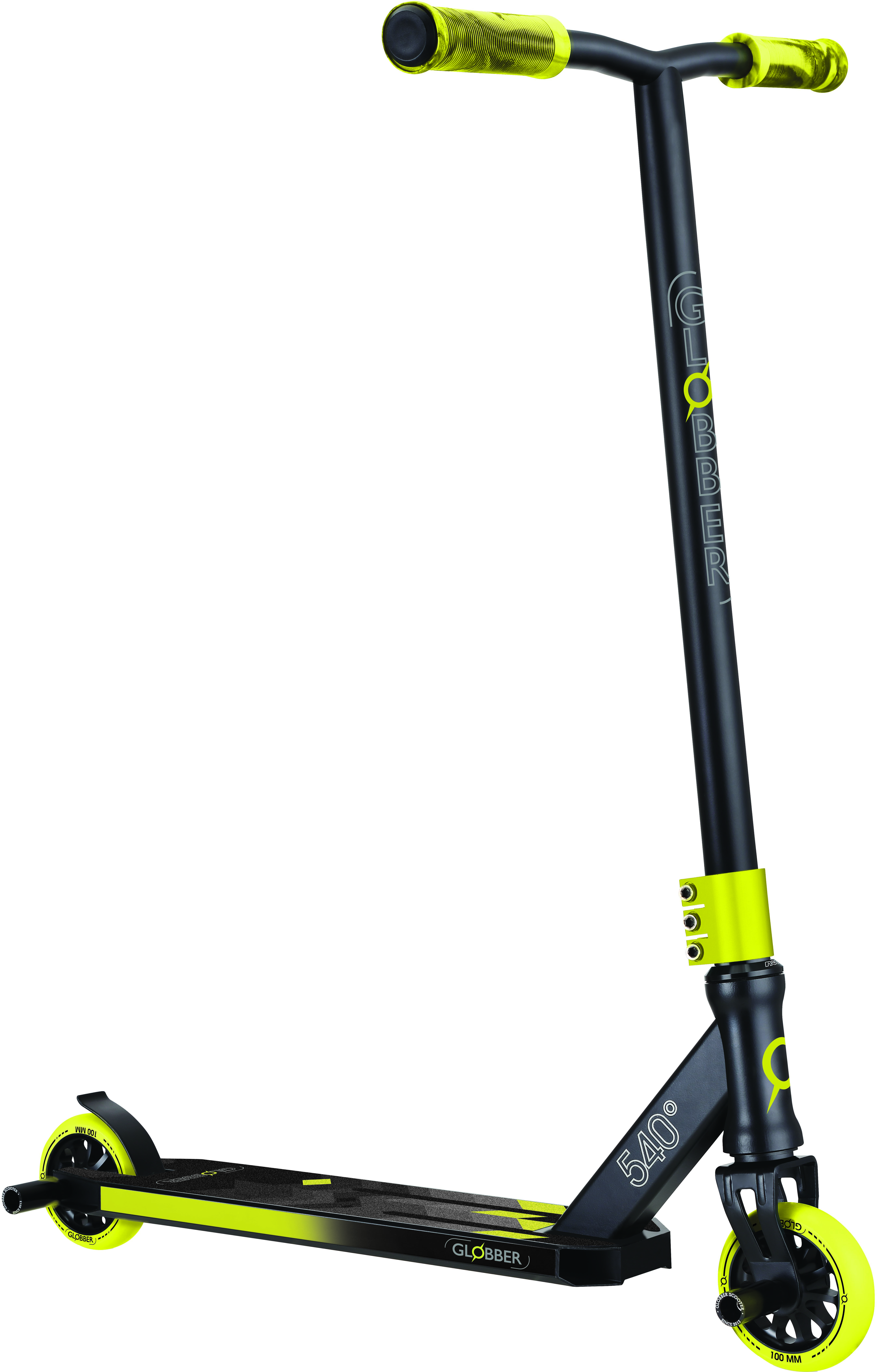 

Самокат GLOBBER GS540 черно-желтый трюковой с пегами (622-107-3) (4897070183490)