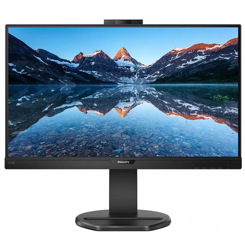 

Монитор Philips 23.8" 243B9H/00 IPS Black; 1920x1080, 4 мс, 250 кд/м2, D-Sub, HDMI, DisplayPort, USB-C, 3хUSB3.2, динамики 2х2 Вт