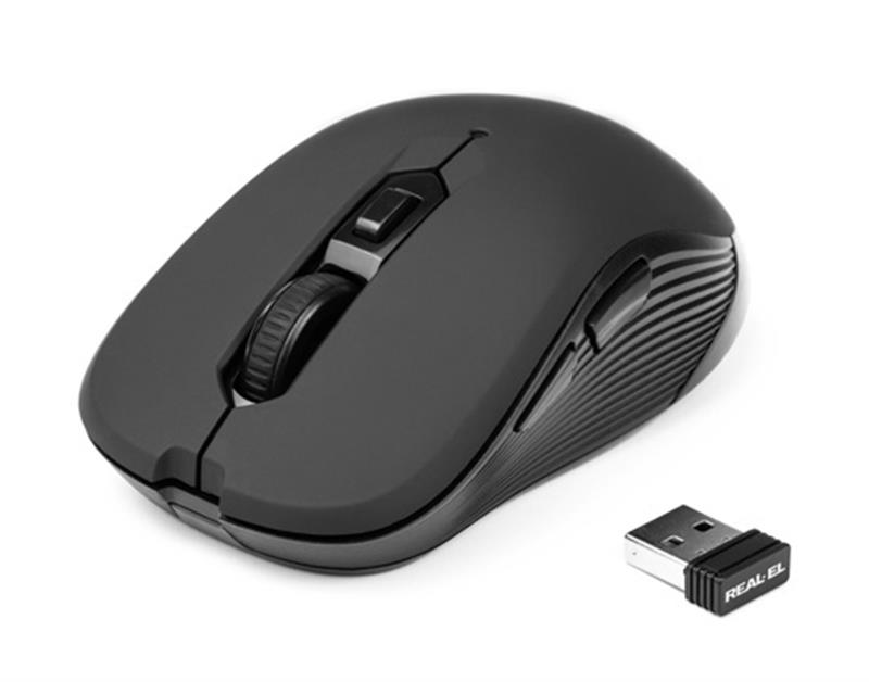 

Мышь беспроводная REAL-EL RM-330 Black USB