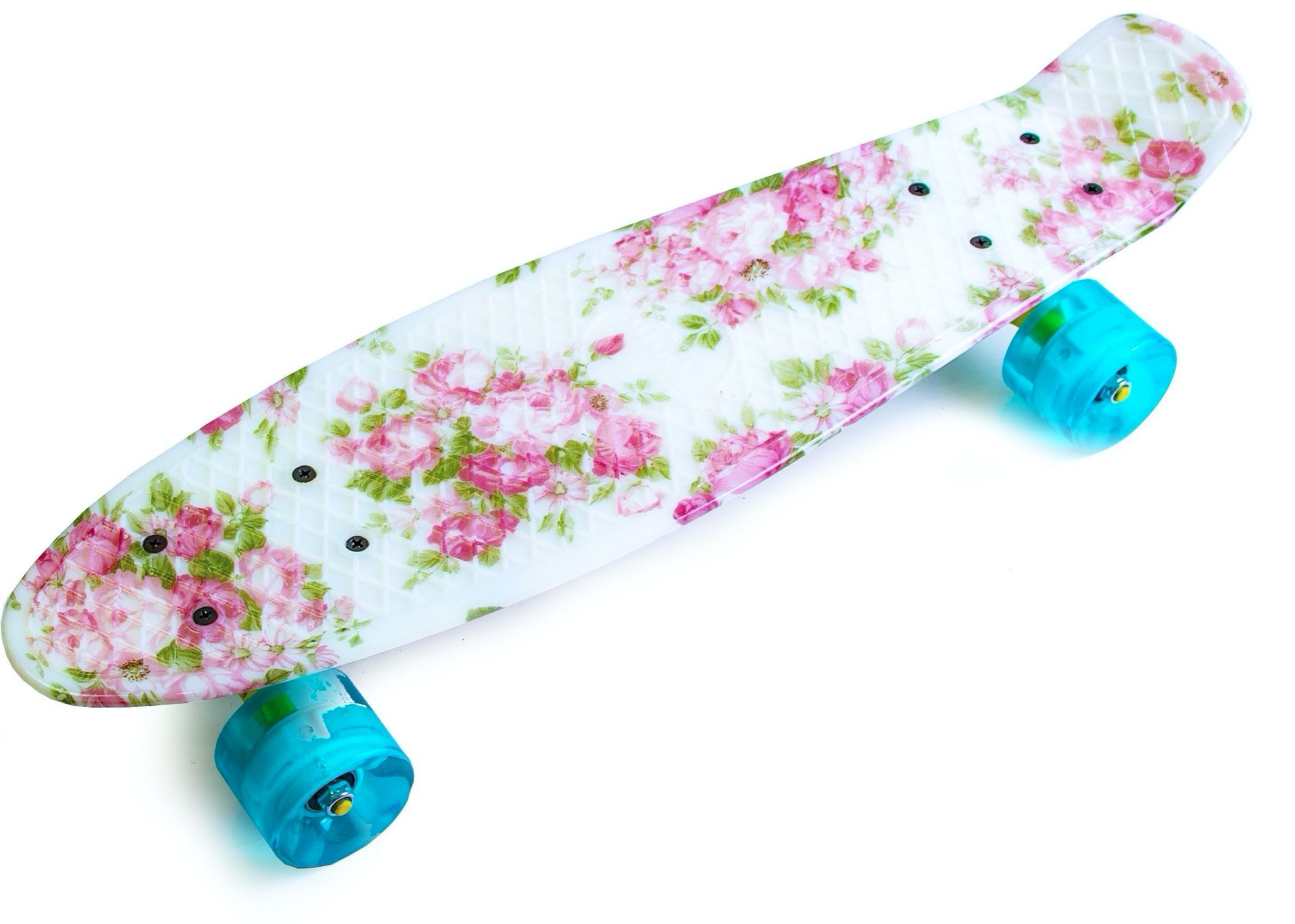

Детский пенни борд Space Sport Flowers ABEC-7 пластиковый со светящимися колёсами Разноцветный 55х15 см (DP-1427061371)