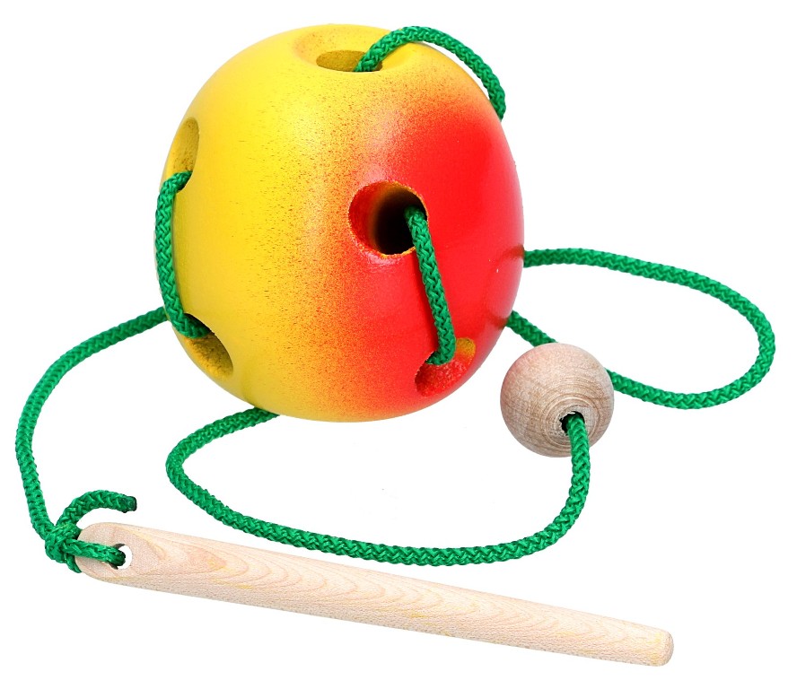 

Деревянная шнуровка KomarovToys Яблоко (144)