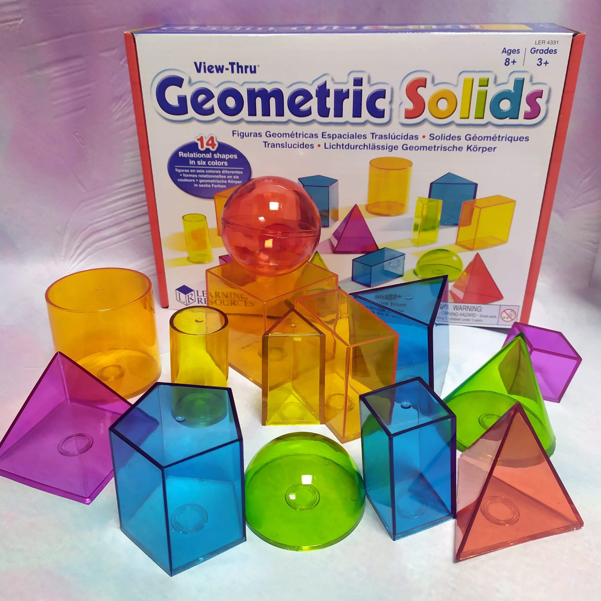 

Набор объемных геометрических фигур 14 шт Learning Resources (LER4331)