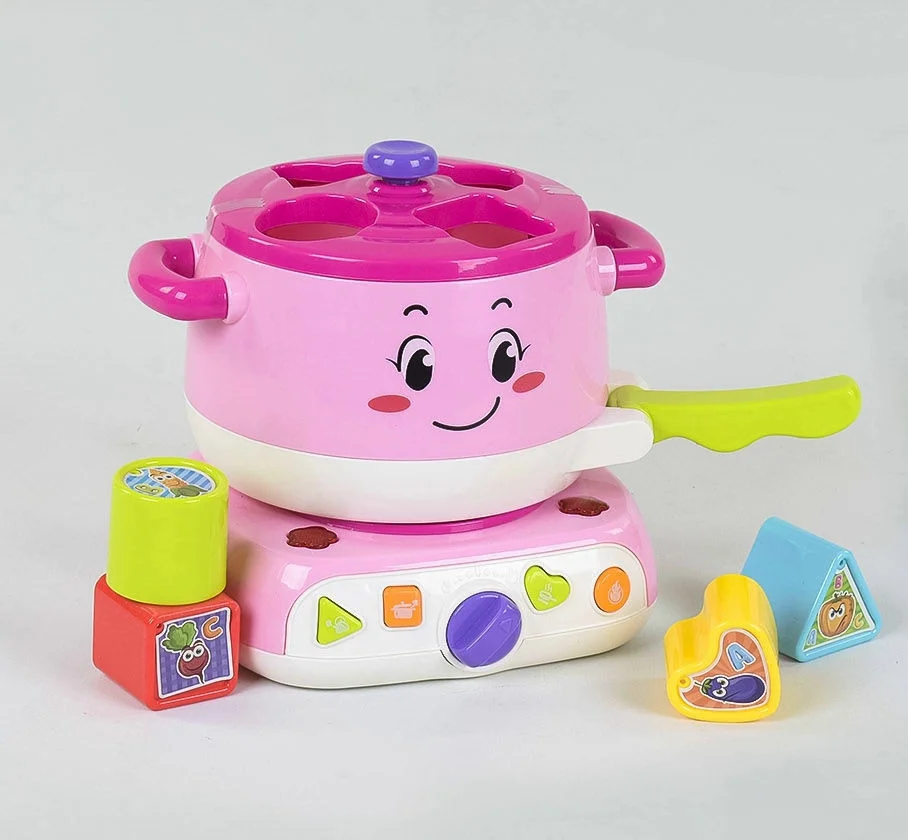 

Музыкальная игрушка Chimstar Toys Кухня-сортер Розовая (QF 366-038)
