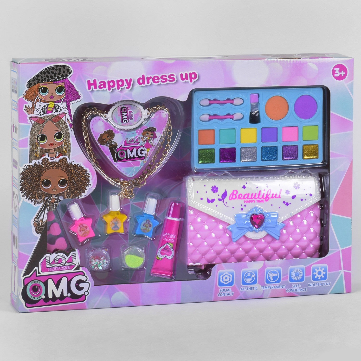 

Набор косметики для девочек Qunxing Toys O.M.G. косметичка-сумочка (CS 68 E 11)