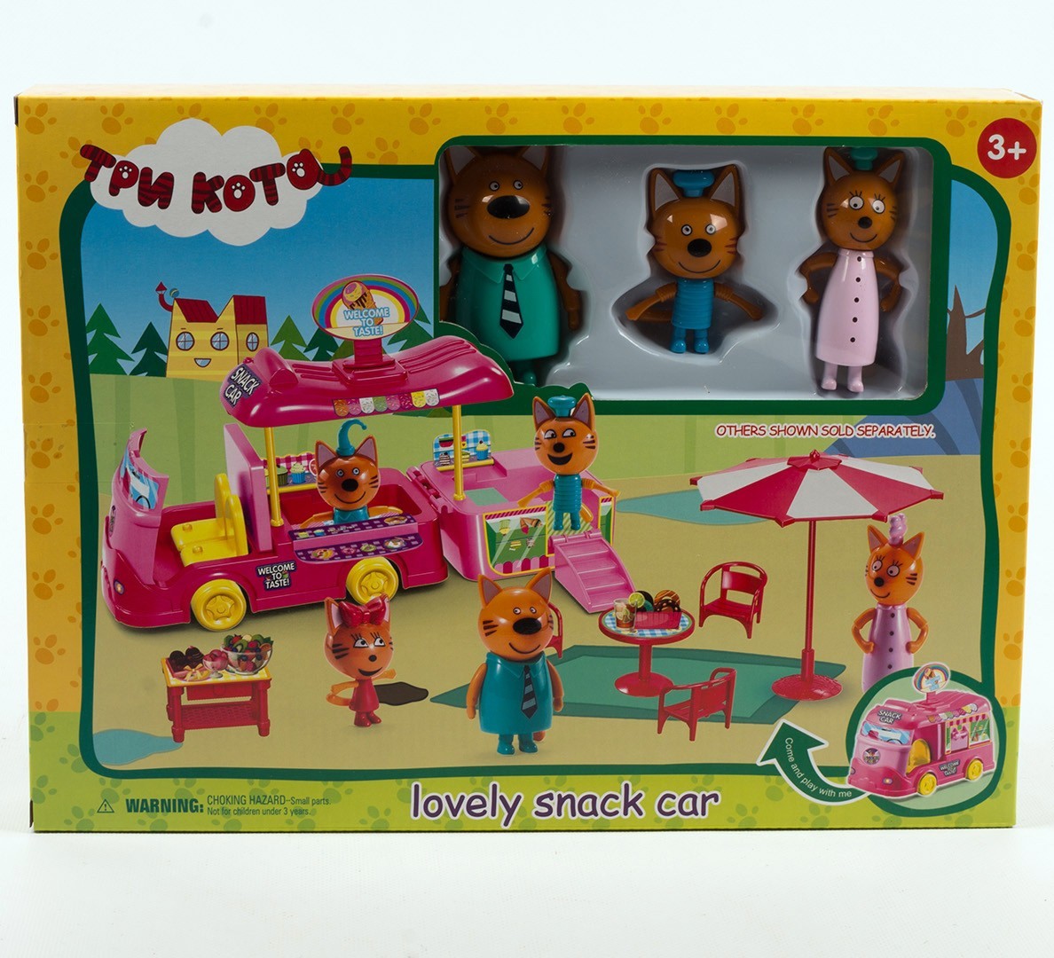 

Игровой набор герои Три кота. Lovely snack car Машина для пикника (M-8804)