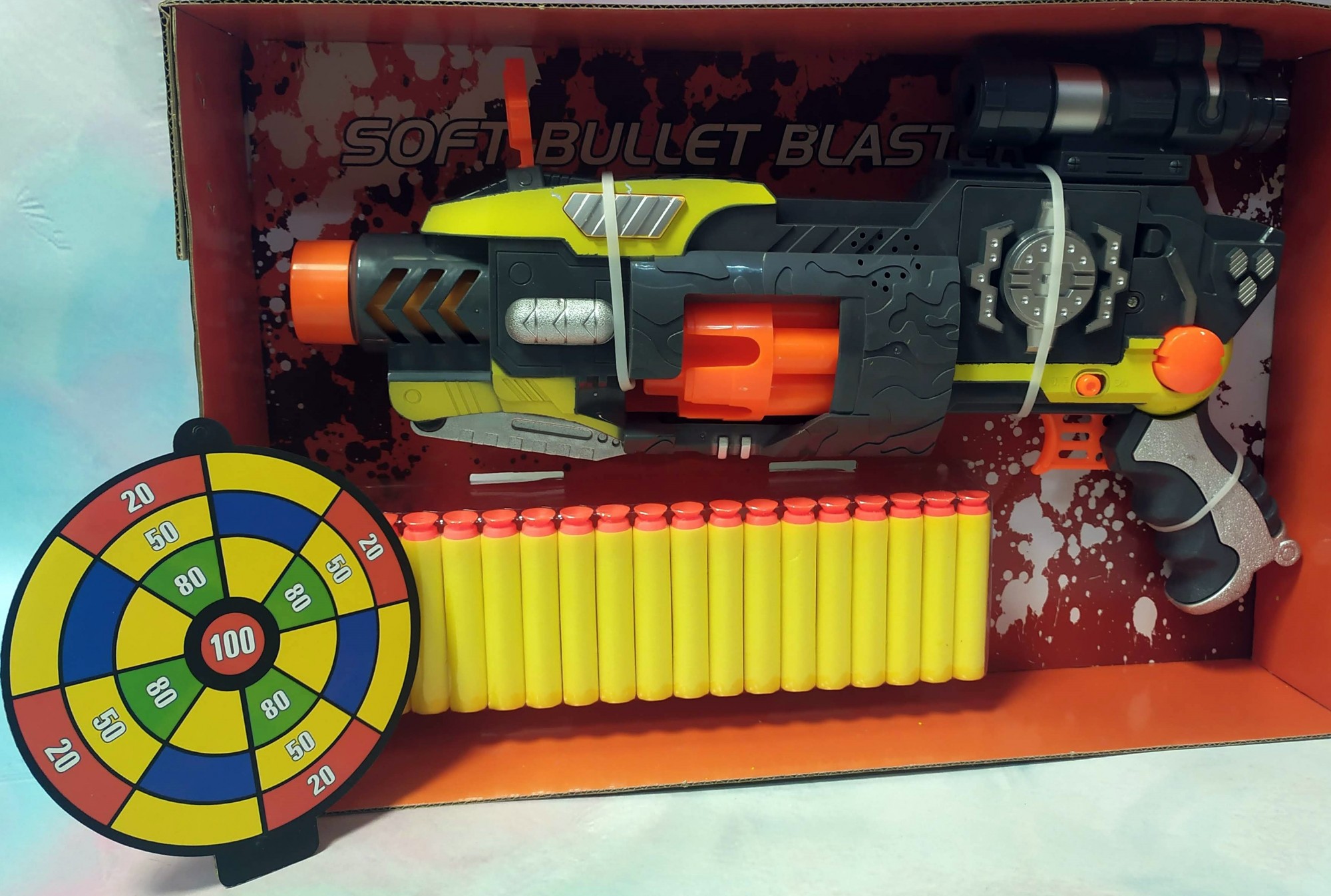 

Бластер детский Kai Li Toys автомат с мягкими пулями (SB 416)