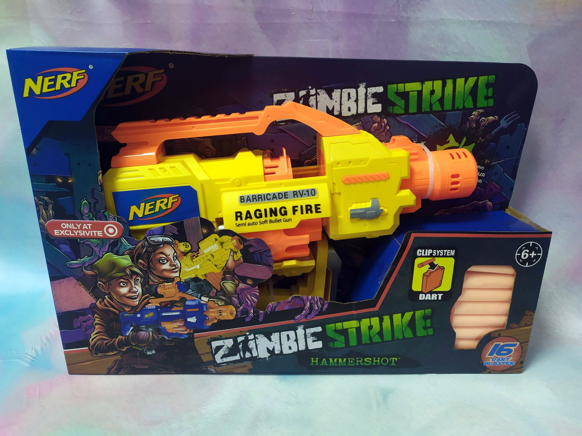 

Бластер Star Toys Zombie Strike Nerf с мягкими пулями 16 шт желтый (JBY - 016)