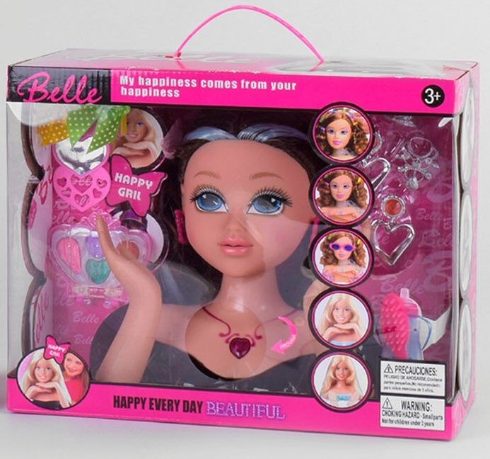 

Кукла манекен с длинными волосами Belle для причёсок и макияжа (8869-21 А)