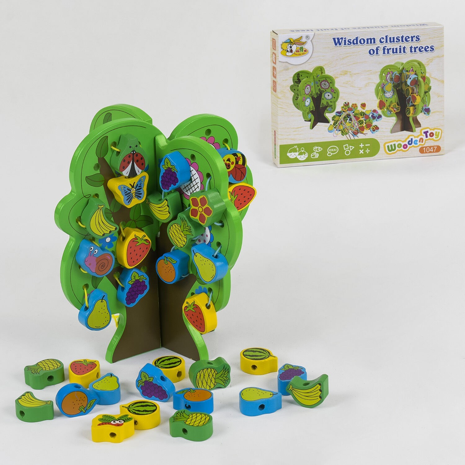 

Деревянная шнуровка Wooden Toy Фруктовое дерево (С 39325)