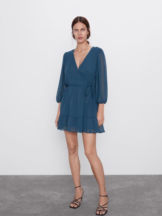 

Платье Zara 0387/198/431 M Синее