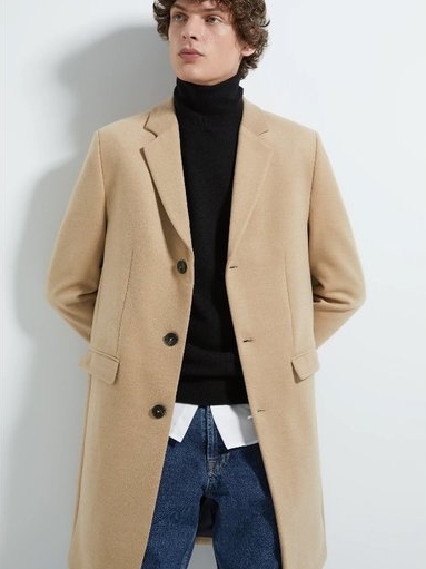 

Пальто Zara 0706/280/743 L Бежевое