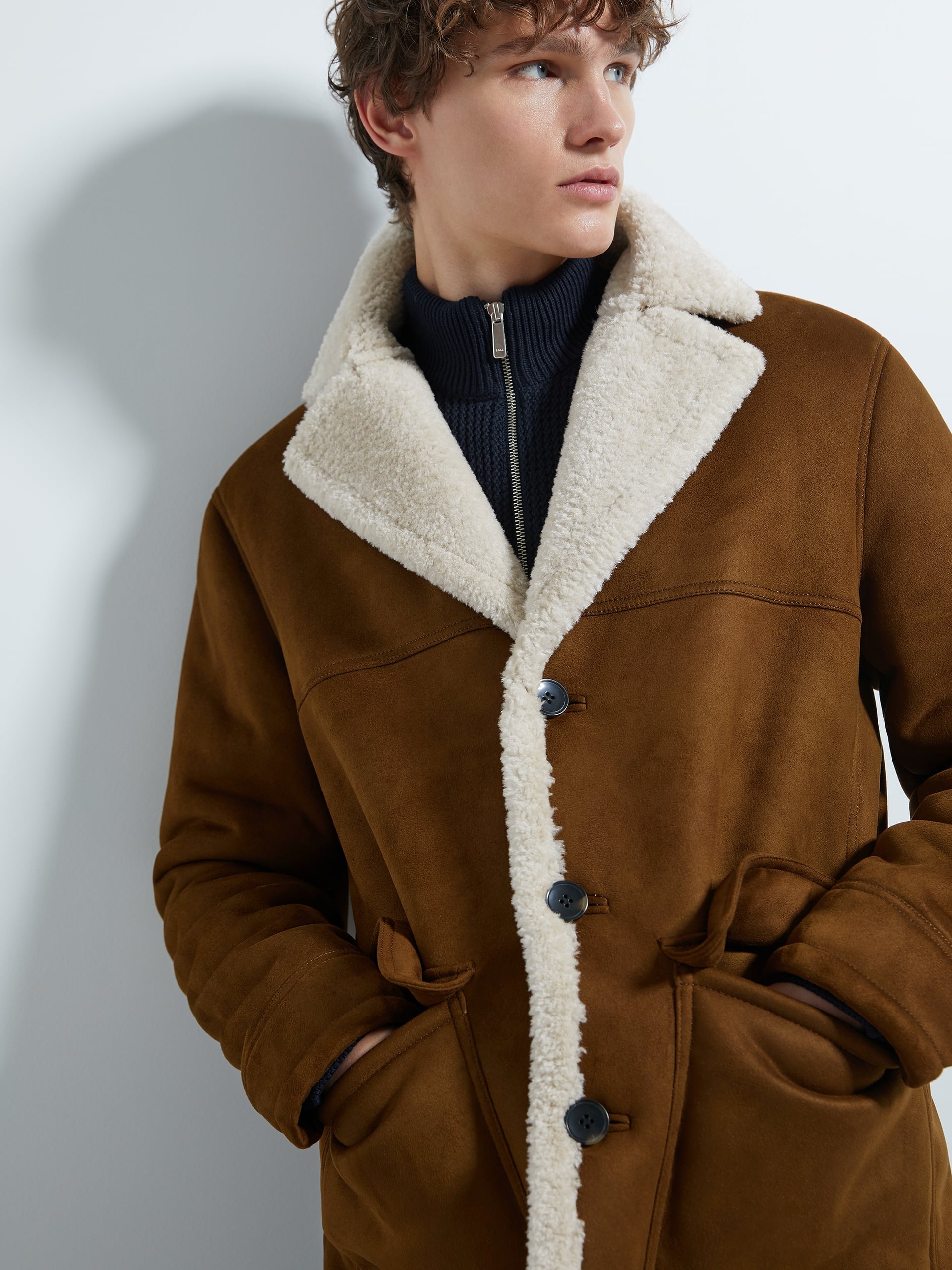 

Дубленка Zara 0706/209/709 M Рыжая