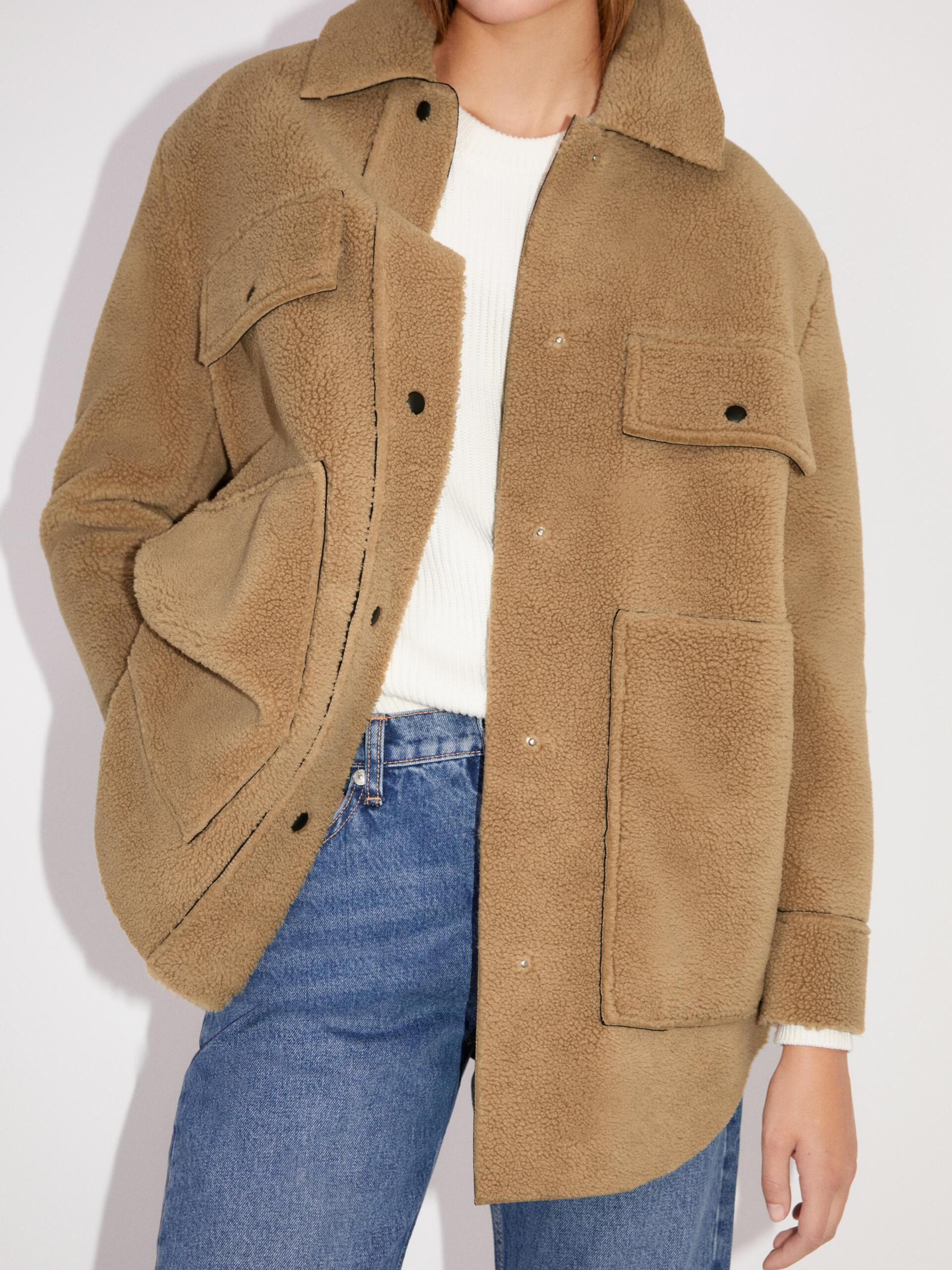 

Шуба Zara 1255/721/710 S Светло-коричневая