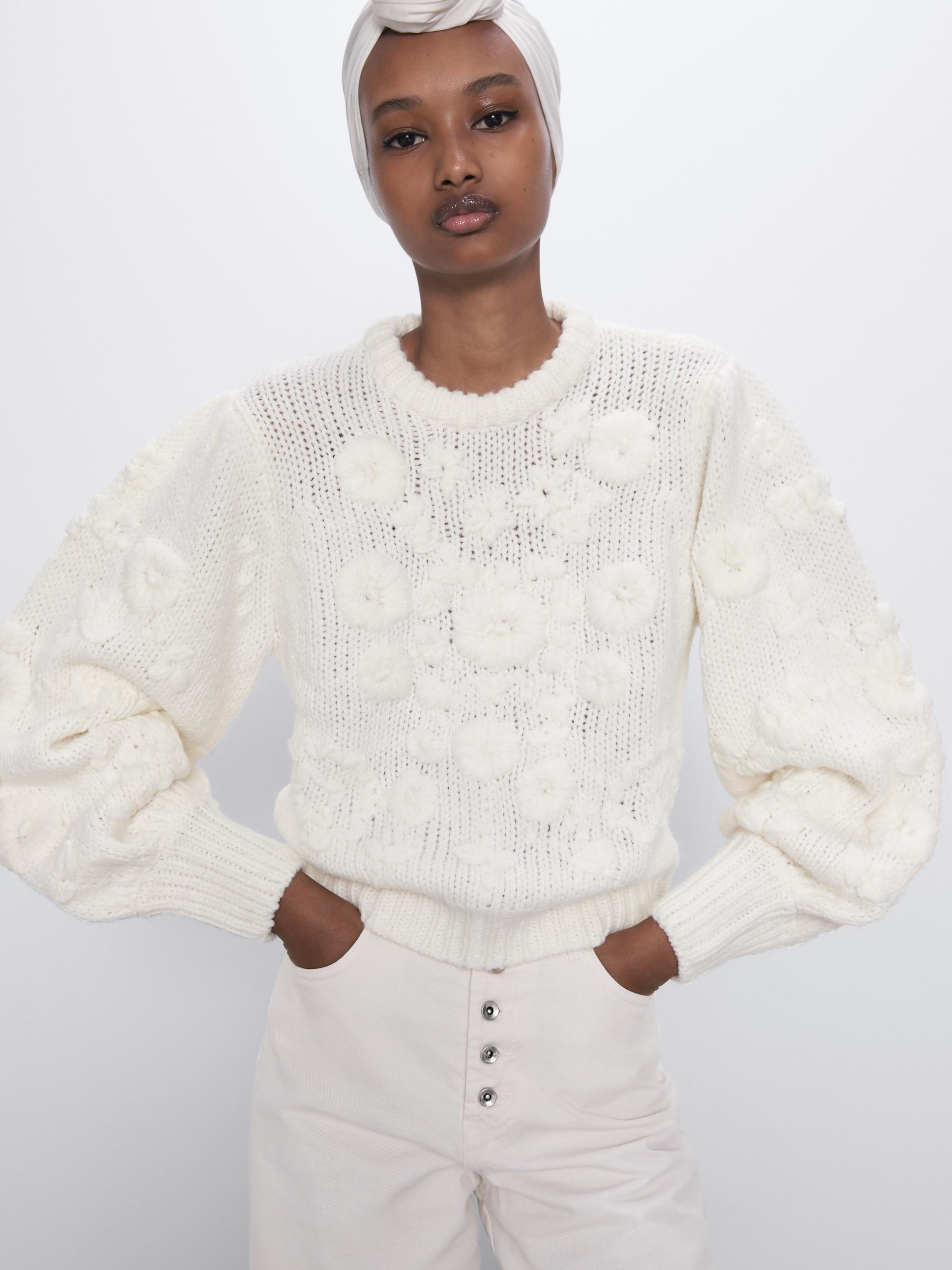 

Джемпер Zara 1957/002/712 M Молочный