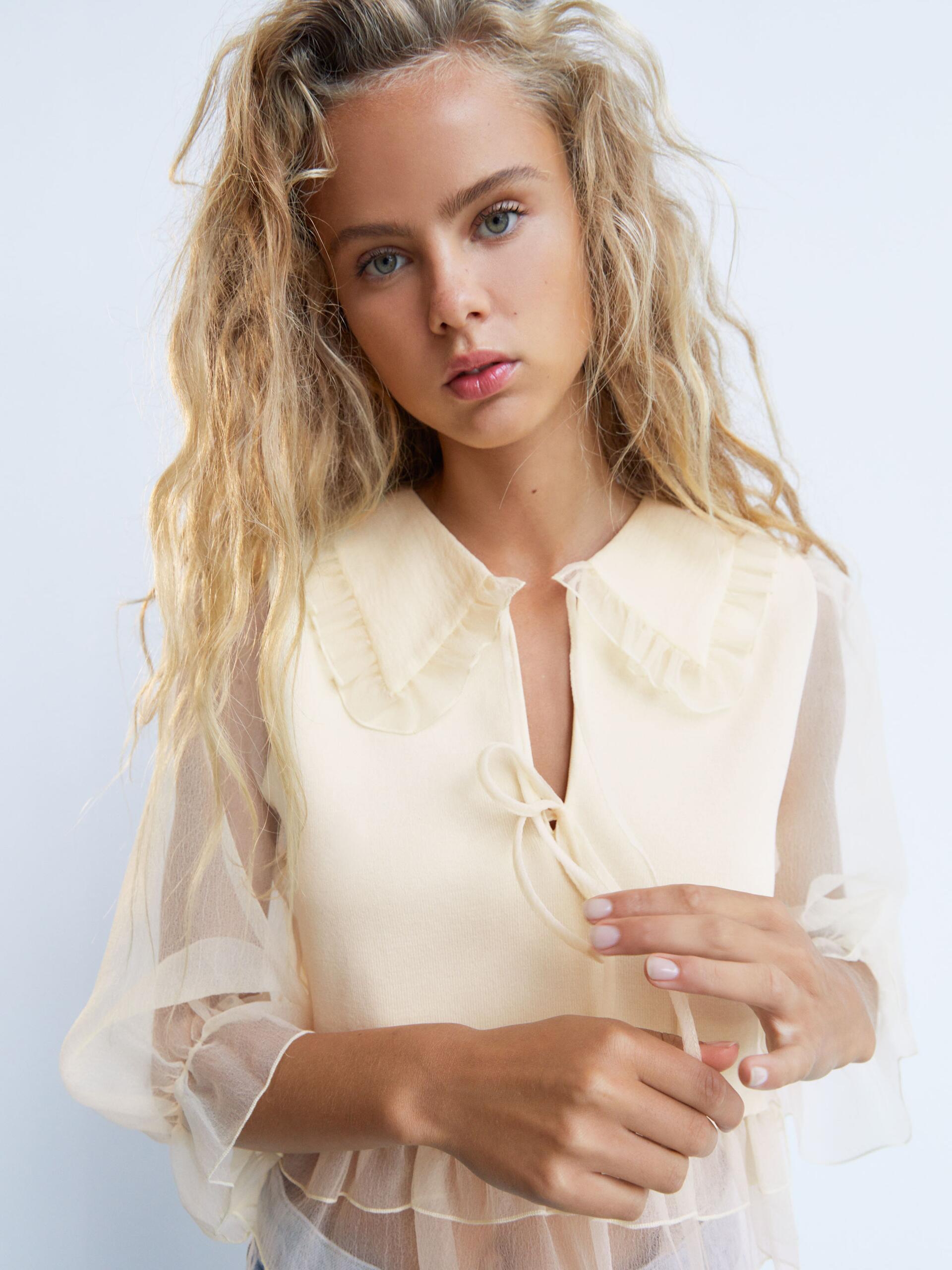 

Блузка Zara 2488/118/300 S Молочная