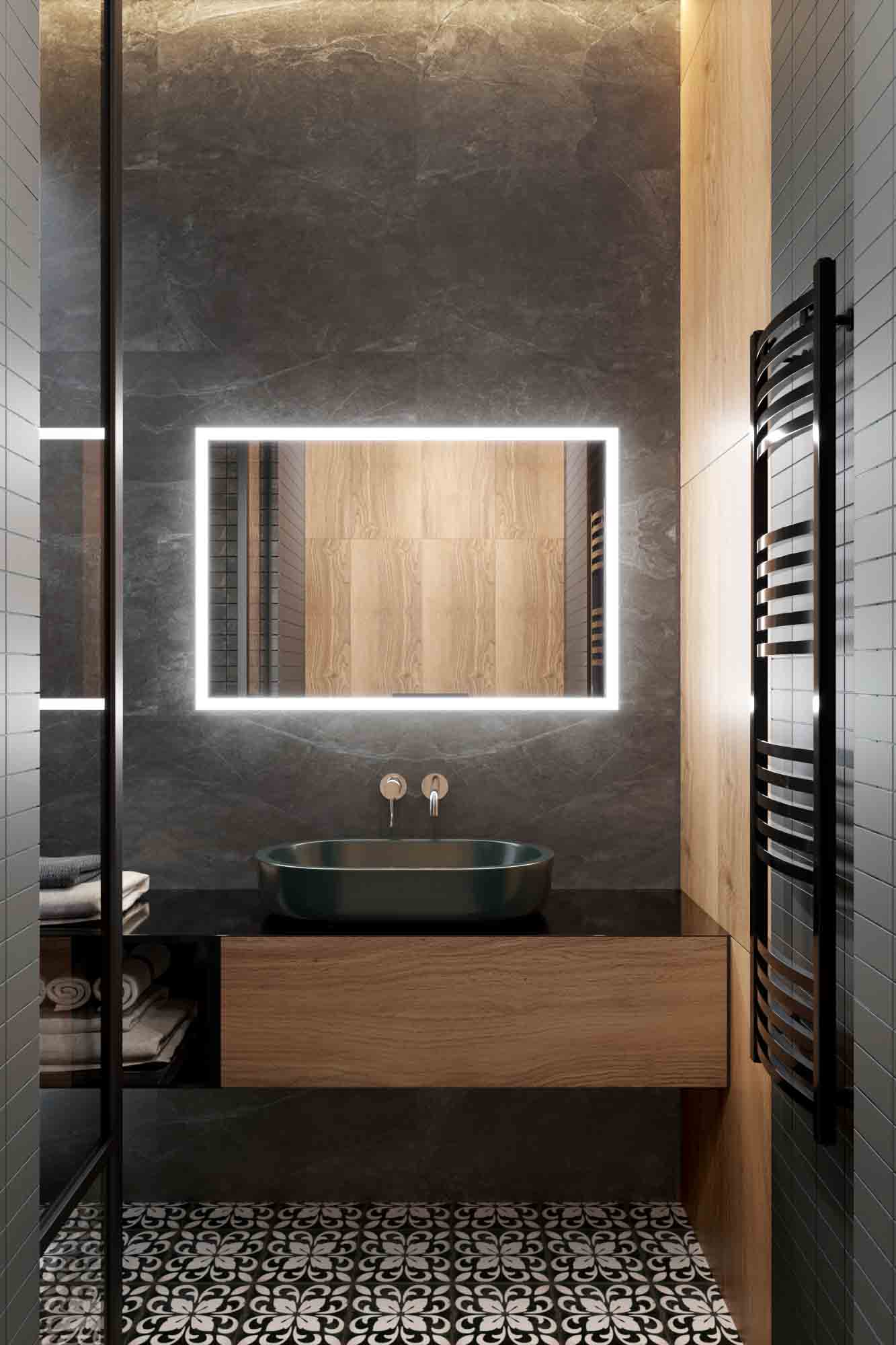 

Зеркало с led подсветкой Andora GEMMA 900х650 мм