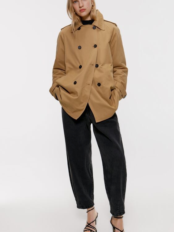 

Тренч Zara 3046/233/704 M Бежевый