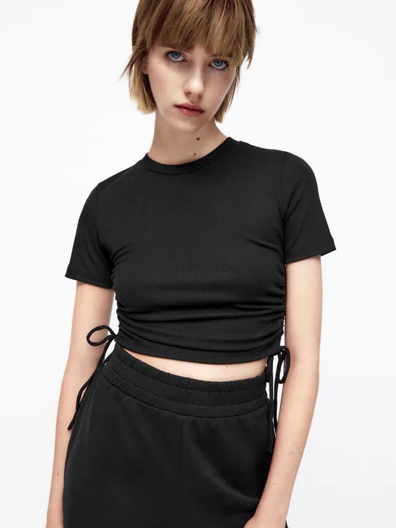 

Топ Zara 5039/467/800  Черный, Топ Zara 5039/467/800 S Черный