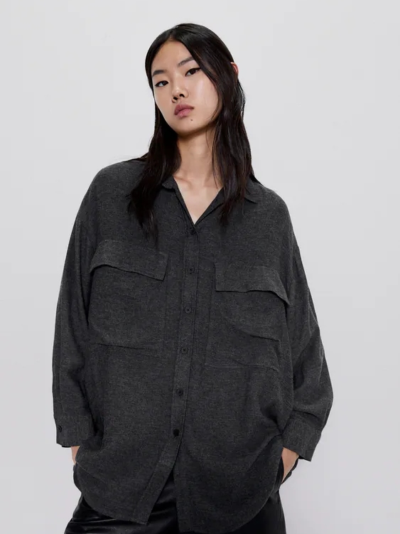 

Рубашка Zara 5216/245/802 M Графит