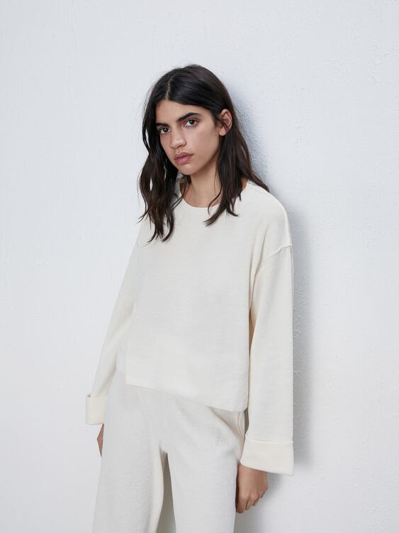 

Лонгслив Zara 5644/321/712  Молочный, Лонгслив Zara 5644/321/712 L Молочный