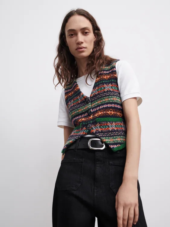 

Жилет Zara 5755/014/330 S Синий/Зеленый/Красный