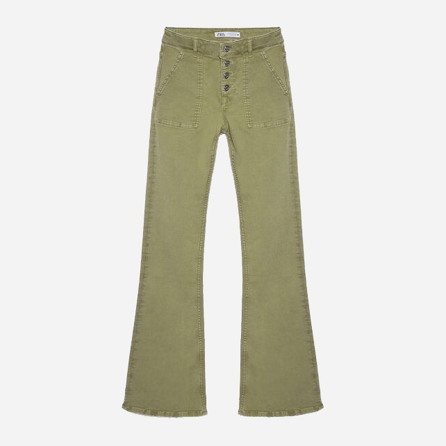 

Джинсы Zara 5862/064/506 40 Зеленые