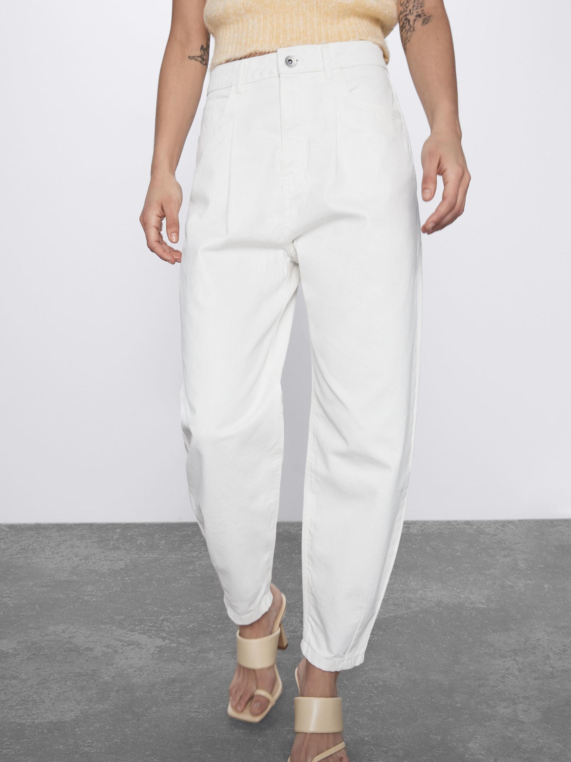 

Джинсы Zara 5899/058/712 38 Белый джинс